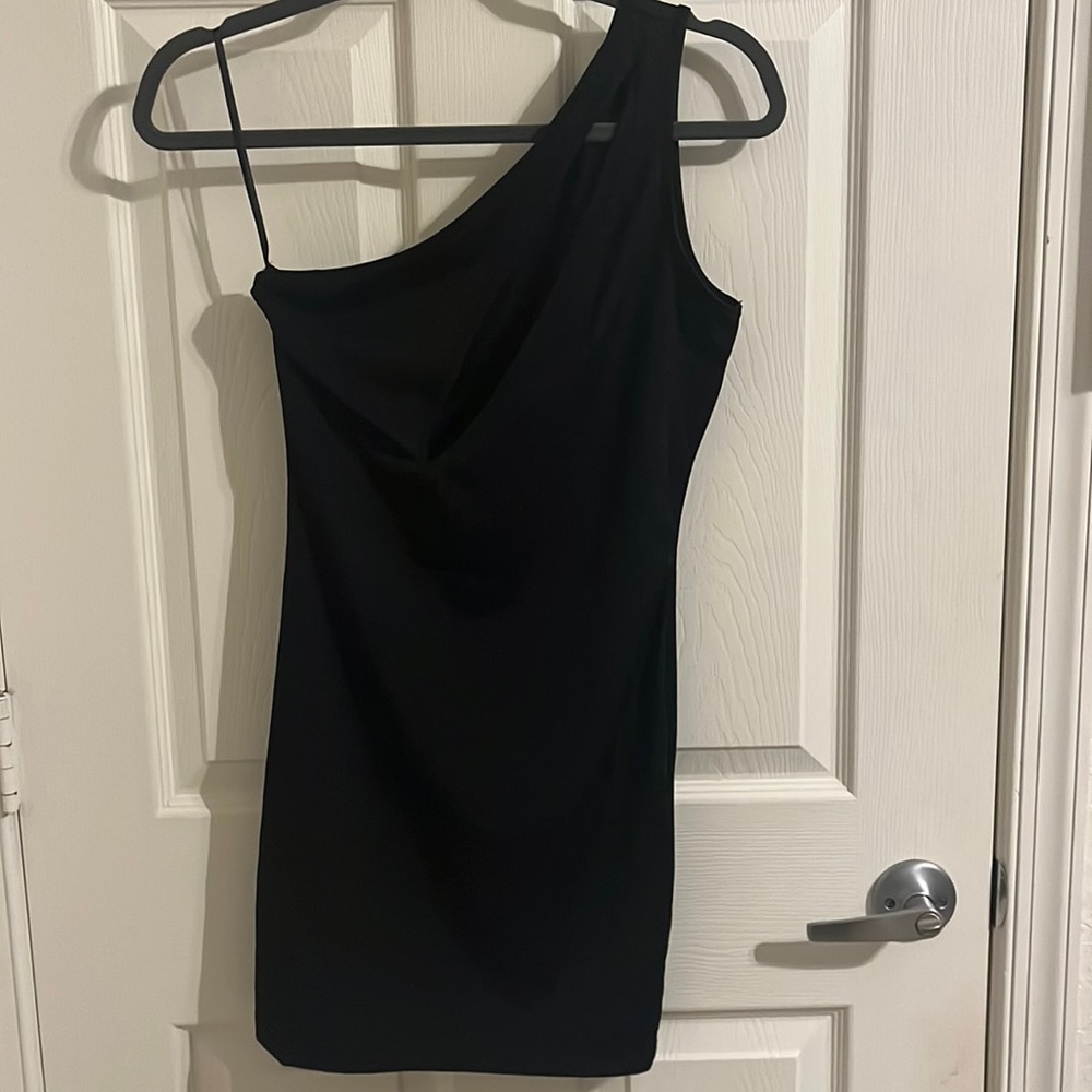 Black mini dress with cut out